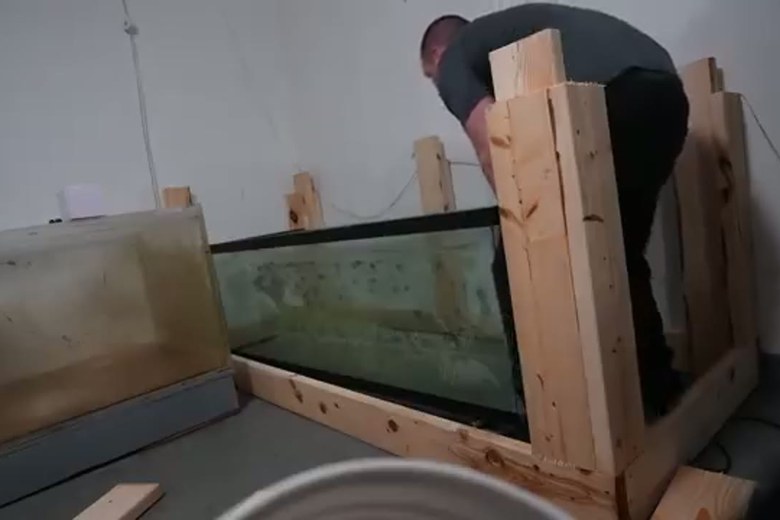 Crating an aquarium for the move